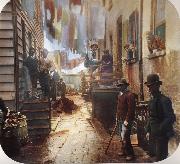 Riis Jacob August Bandit's Roost oil painting